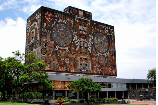 Sede da UNAM, na Cidade do México, onde professora realiza estágio pós-doutoral (Foto: PPGGeo-So)