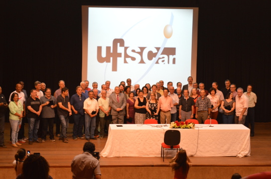 Servidores públicos federais da UFSCar homenageados (Foto: Stela Martins - AECR/UFSCar)