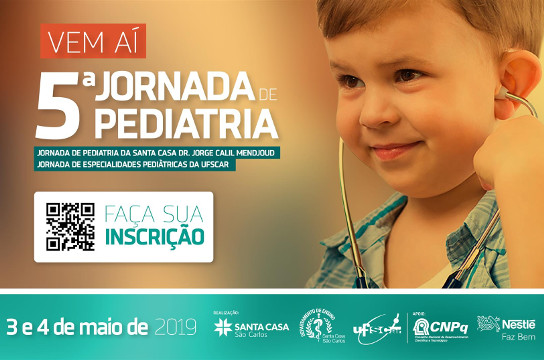 Inscrições abertas para Jornada de Pediatria da UFSCar e Santa Casa (Foto: Divulgação)