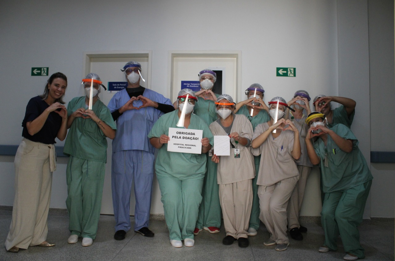 Profissionais do Hospital Regional de Piracicaba recebem EPIs (Foto: Acervo)
