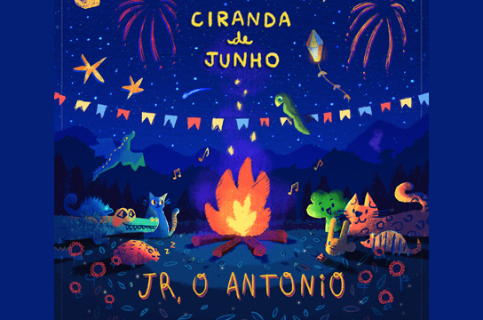 Capa do álbum Cirande de Junho, disponível na Internet (Arte: Stephanie de Oliveira/ @tuelha)