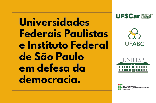 Federais Paulistas e IFSP se somam a ato organizado pela USP (Arte: Daniela Amanda)