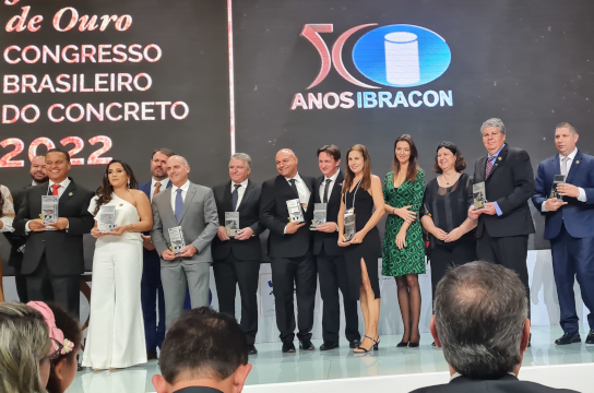 Premiados no Congresso Brasileiro do Concreto (Imagem: Divulgação)
