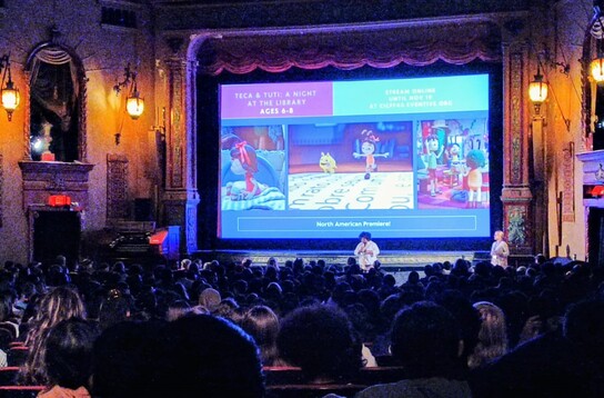 Exibição no Festival Internacional de Cinema Infantil de Chicago, em novembro de 2023.