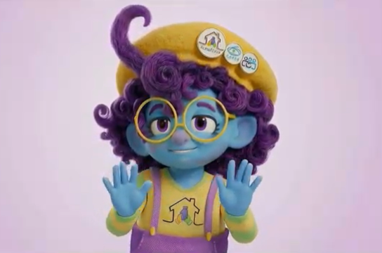 Mascote CaLi, personagem que representa o #CasaLibras (Imagem: Reprodução)