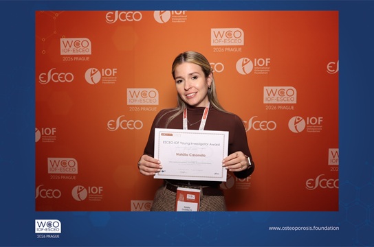 Natália Casonato durante premiação no evento internacional (Foto: Acervo pessoal)