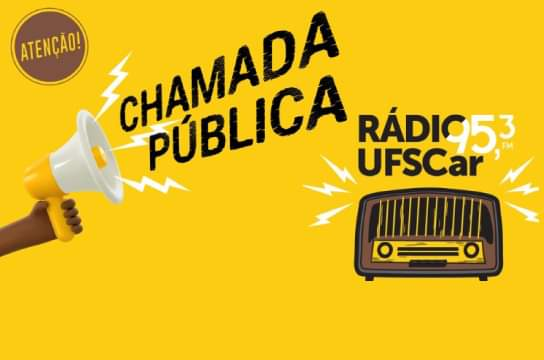 Rádio UFSCar 95,3 FM abre chamada pública de programas para 2023. Imagem: Divulgação